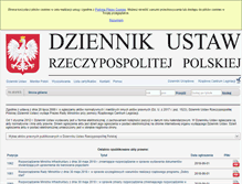 Tablet Screenshot of dziennikustaw.gov.pl